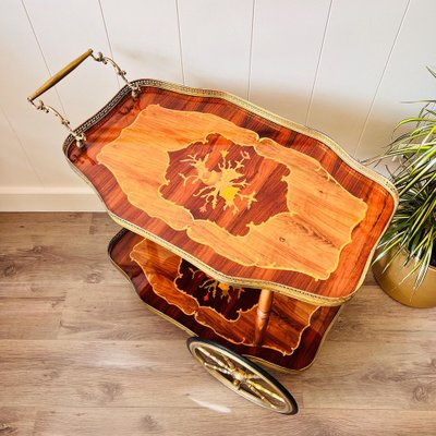 Mid-Century Hollywood Regency Italian Bar Trolley for sale at Pamono