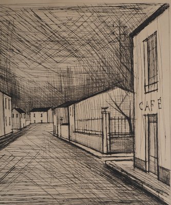 Bernard Buffet, The Street, Original Engraving for sale at