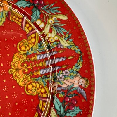 Le Reve De Noel Charger Plate by Versace for Rosenthal Christmas