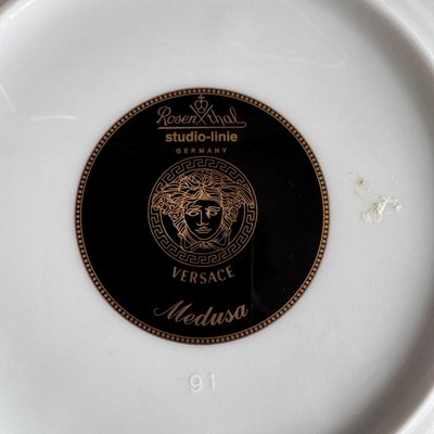 Medusa Bread and Butter Plate by Versace for Rosenthal, 1994 for