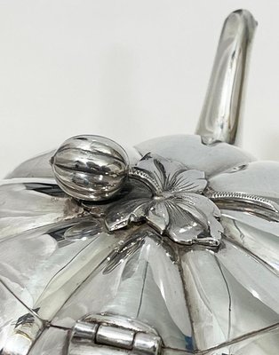 Dutch Silver Melon Tea Service attributed to Gerritsen & Van