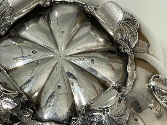 Dutch Silver Melon Tea Service attributed to Gerritsen & Van