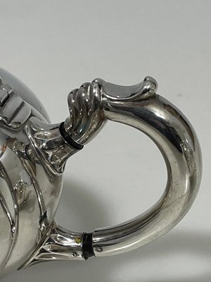 Dutch Silver Melon Tea Service attributed to Gerritsen & Van
