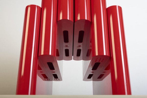 Red Magazine Rack by Giotto Stoppino for Kartell, 1970s for sale