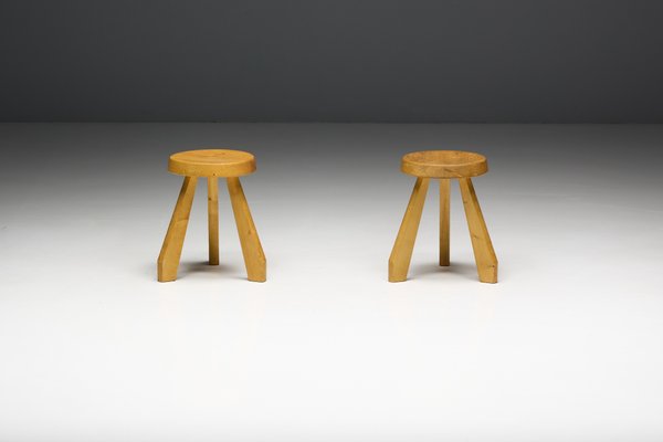 Sandoz Stool by Charlotte Perriand, 1950s for sale at Pamono
