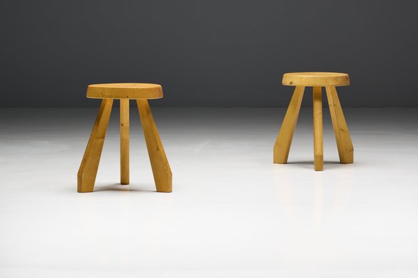 Sandoz Stool by Charlotte Perriand, 1950s for sale at Pamono