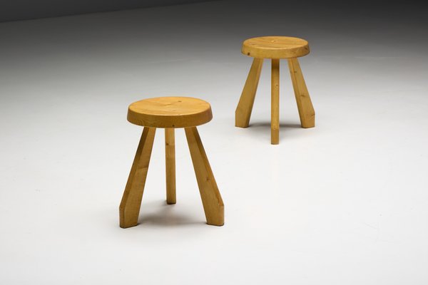 Sandoz Stool by Charlotte Perriand, 1950s for sale at Pamono