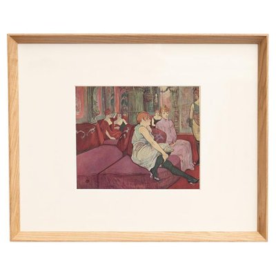 Vintage 1959 Toulouse-Lautrec “Salon in the Rue Des Moulins” Art Print Vintage 1959 Toulouse-Lautrec “Salon in the Rue Des Moulins” Art Print