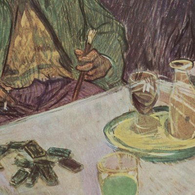 Henri De Toulouse-Lautrec, Art Nouveau Scene, Color Cliché