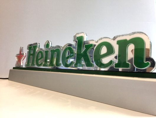 Illuminated Advertising Sign frm Heineken, 1980s for sale at Pamono