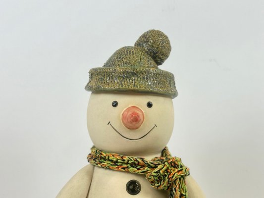 Pot bonhomme de neige vintage en porcelaine Pot bonhomme de neige vintage en porcelaine
