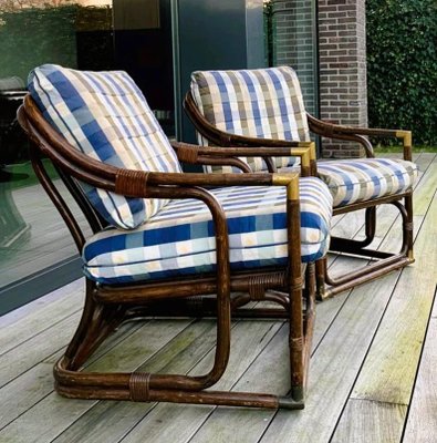 Vintage bamboo lounge chairs hotsell