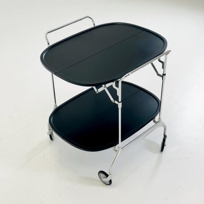 Black Gastone Dolly Trolley Bar Cart by Antonio Citterio and