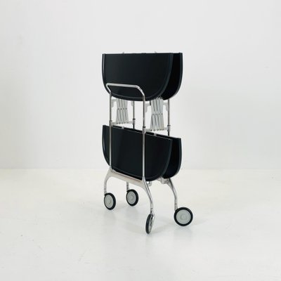 Black Gastone Dolly Trolley Bar Cart by Antonio Citterio and