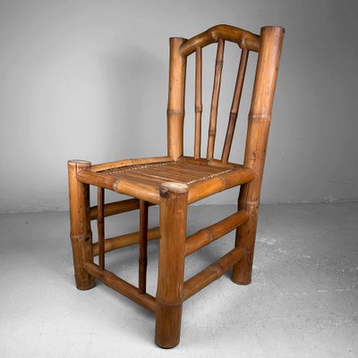 Japanese Handmade Bamboo Chair, 1960s