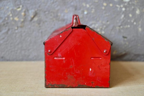 Boîte à Outils Vintage Master En Métal Vert - Petite Taille, Buffalo NY