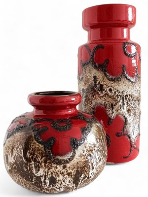 West German Fat Lava Decor Ceramic Vases from Scheurich