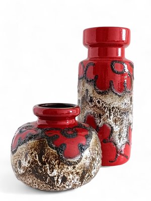 West German Fat Lava Decor Ceramic Vases from Scheurich