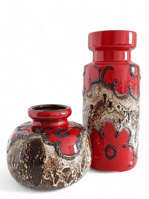 West German Fat Lava Decor Ceramic Vases from Scheurich