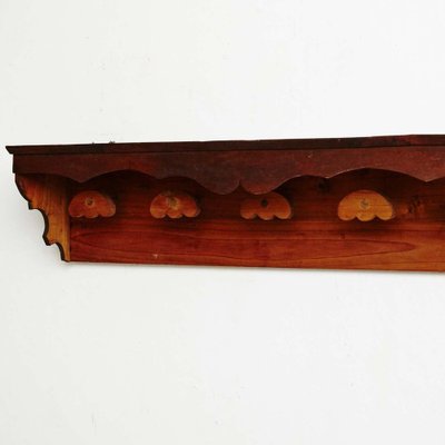 Appendiabiti Da Parete In Legno Invecchiato Bianco A Forma Di Fiore