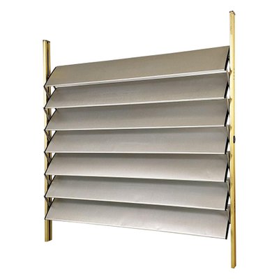 French Industrial Aluminum Sunshade Panel attributed to Jean