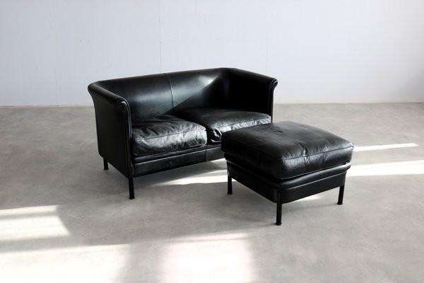 Vintage Sofa und Ottomane von Antonio Citterio für Moroso, 1980er, 2er Set bei Pamono kaufen