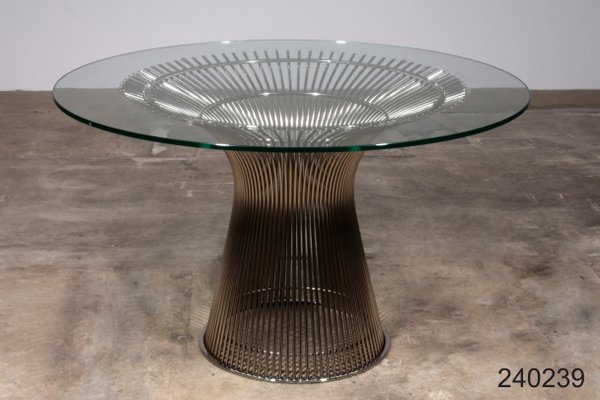Tavolo da pranzo vintage di Warren Platner per Knoll, 1960 in