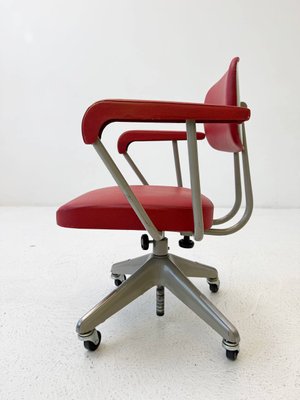 Japanese Red Office Chair by Takashi Okamura 1950s for sale at Pamono