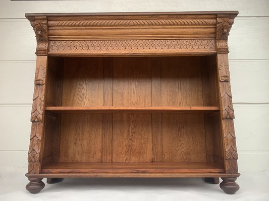 Small Neo Renaissance Style Open Bookcase 1900s