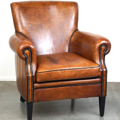 Vintage Sheep Leather Armchair for sale at Pamono