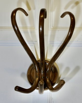 19th Century Bentwood Wall Hanging Coat Rack from Thonet, 1890s