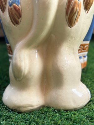 Glazed Ceramic Elephant, 1970s for sale at Pamono