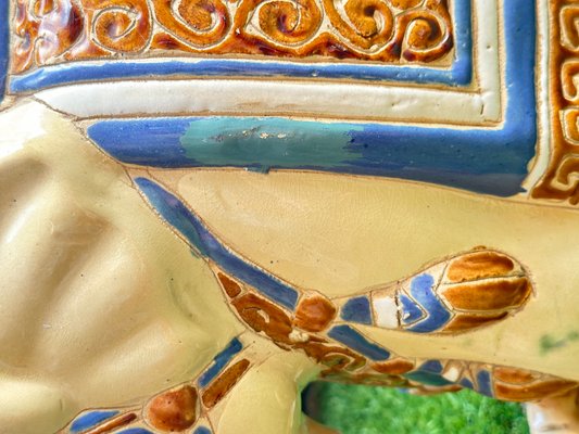 Glazed Ceramic Elephant, 1970s for sale at Pamono