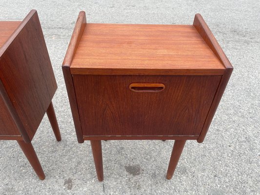 Mid-Century Modern Danish Teak Nightstands, 1958, Set of 2