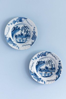 ヴィンテージ Delfts Couple Dish 5枚組 Bluewhite