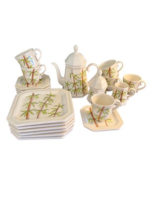 TEA SOUL Set Accessori Da Tè In Bambù - Piattini E Utensili Per Cerimonia Del Tè Cinese Gong Fu Cha