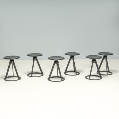 Black Piton Swivel Stool attributed to Edward Barber & Jay Osgerby