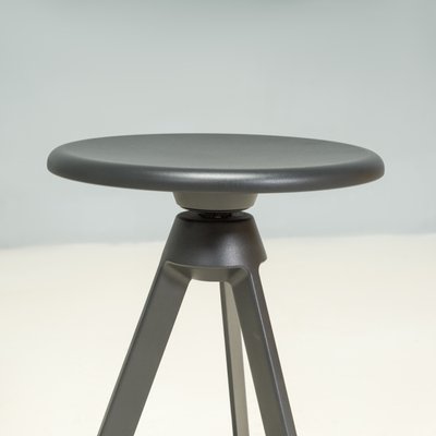 Black Piton Swivel Stool attributed to Edward Barber & Jay Osgerby