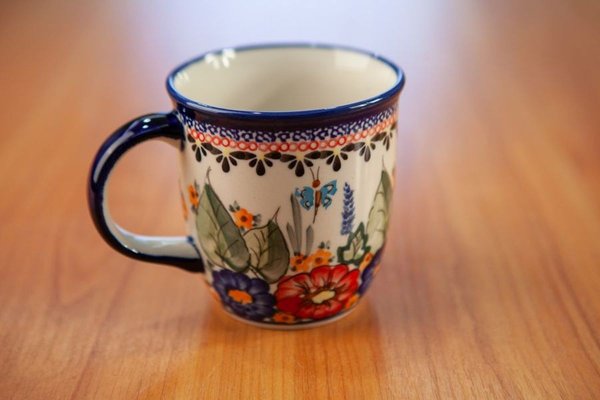 Tazza cuore Nuvole di Stoffa Mug con manico in ceramica 350ml Shabby