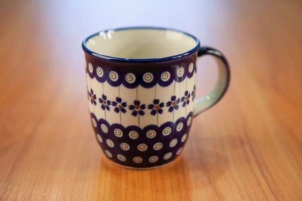 Ceramic Mugs by Porcelana Bolesawiec, Set of 4 for sale at Pamono