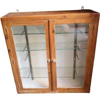 Wood and Crystal Display Cabinet for sale at Pamono