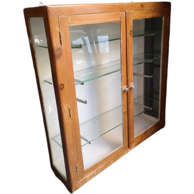 Wood and Crystal Display Cabinet for sale at Pamono