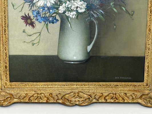 Vintage 1945 “Wild Flowers” Floral Still Life Framed Fine Art Print Vintage 1945 “Wild Flowers” Floral Still Life Framed Fine Art Print