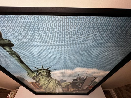 Statua della Libertà di New York, Tecnica mista, Incorniciato