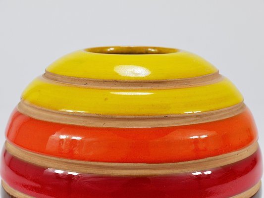 Mid-Century Ceramic Ball Vase attributed to Bitossi for Bitossi