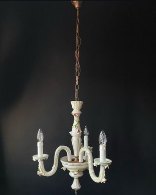 Lustre En Céramique Artistique Vietri – Vert – Perforé Et Décoré Main – Fabriqué En Italie