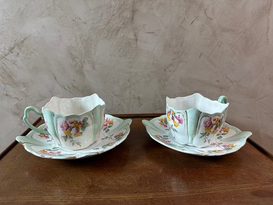 Lot De 2 Tasses à Café Temptations, Modèle Old World Blue, 12 Oz, Grès