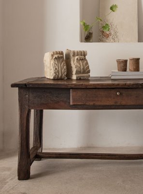 Antique Console Table in Walnut for sale at Pamono