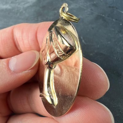 Pendentif Ancien Buste De Néfertiti En Argent Massif - Bijou égyptien Vintage