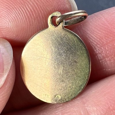 Ciondolo San Cristoforo In Oro Giallo 9 Carati Su Argento - Con Catena A Scelta 16, 18 O 20 Pollici Ciondolo San Cristoforo Oro 9 Carati - Foto 7